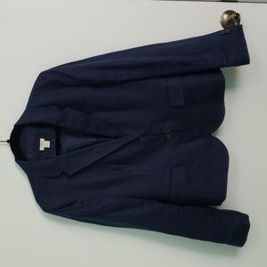 J Crew Linen Blazer Navy
